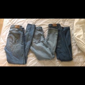 Hollister, Express, Zara Skinny Jeans